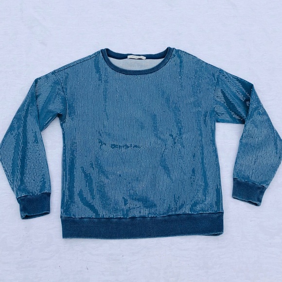 Sequined Denim Sweater**Med. $189 - Picture 2 of 6